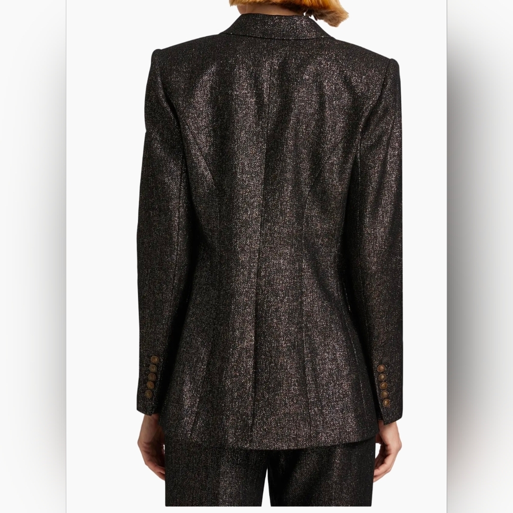 NWT L Kobi Halperin Metallic Blazer Jacket - Picture 4 of 8